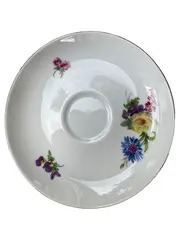Vorschaubild 1 von KAISER Unterteller Porzellan Weiß Klassisch Blumenmuster Untertasse