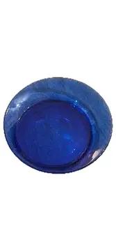 Vorschaubild 1 von Glas Untersetzer Teller Blau Rund 10 cm Modern