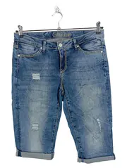 Vorschaubild 1 von Distressed Denim Shorts Damen Blau Casual Gr. W31/40/L