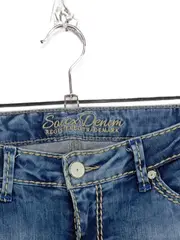 Vorschaubild 3 von Distressed Denim Shorts Damen Blau Casual Gr. W31/40/L