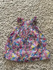 Vorschaubild 2 von Mädchen Sommerkleid Gr. 88 Blumenmuster Mehrfarbig Rüschen