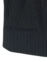Vorschaubild 3 von Taifun Damen Anzugweste Gr. 40/L Schwarz Nadelstreifen Business