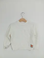 Vorschaubild 2 von Kinder Pullover Waffelstrick Gr. 98 Weiß Casual