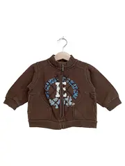 Vorschaubild 1 von Kinder Kapuzenpullover Gr. 80 Braun Casual Baumwolle