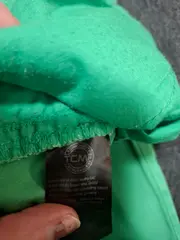 Vorschaubild 2 von Damen Stoffhose Capri Gr. 38 Grün Casual Baumwolle Stretch