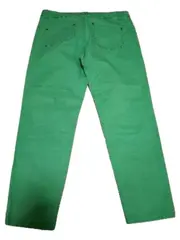 Vorschaubild 3 von Damen Stoffhose Capri Gr. 38 Grün Casual Baumwolle Stretch