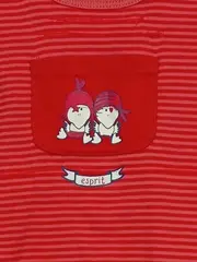 Vorschaubild 3 von Baby Body Mädchen Gr. 62 Rot Gestreift Baumwolle Applikationen