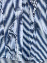 Vorschaubild 6 von Damen Bluse blau gestreift Rüschen Gr. 42/XL
