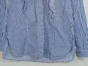 Vorschaubild 5 von Damen Bluse blau gestreift Rüschen Gr. 42/XL
