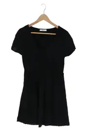 Vorschaubild 1 von Damen Freizeitkleid Schwarz Gr. 38/M Casual Elegant Baumwolle