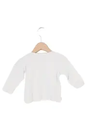 Vorschaubild 2 von Kinder Langarmshirt Gr. 68 Weiß Schriftzug Casual Preppy