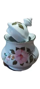 Vorschaubild 1 von KIRCHENLAMITZ Zuckerdose Vintage Weiß Blumen Keramik 250ml