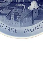 Vorschaubild 4 von Olympiade München 1972 Sammelteller Porzellan Blau 20cm