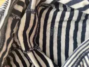 Vorschaubild 3 von Baby Body Strampler Gestreift Kapuze Gr. 60/62 Baumwolle