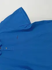 Vorschaubild 3 von Herren Poloshirt Blau Gr. L Baumwolle Casual Kurzarm