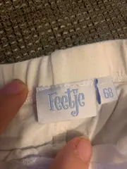 Vorschaubild 4 von Kinder Leggings Mädchen Hose Gr. 68 Weiß Casual Knopf