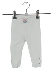 Vorschaubild 1 von Kinder Leggings Mädchen Hose Gr. 68 Weiß Casual Knopf