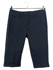 Vorschaubild 1 von Damen Anzughose Gr. 36/S Blau Gestreift Business Capri