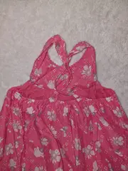 Vorschaubild 5 von Mädchen Freizeitkleid Gr. 140 Pink Blumenmuster Rüschen Spitze Sommer