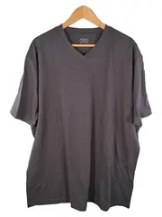 Vorschaubild 1 von Herren T-Shirt V-Ausschnitt Essential Tee Grau Slim Fit Gr. XL