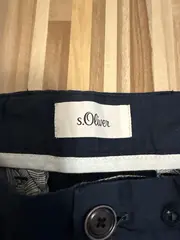 Vorschaubild 4 von Herren Chino Shorts Gr. 33 Navy Blau Baumwolle Casual