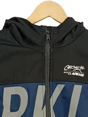 Vorschaubild 3 von Kinder Windjacke Kapuze Gr. 146/152 Schwarz Blau Sportlich