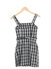 Vorschaubild 2 von Damen Freizeitkleid 34/XS Kariert Mehrfarbig Casual Streetwear