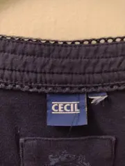 Vorschaubild 9 von Damen Freizeitkleid Blau Gr. M Casual ärmellos Lochmuster