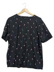Vorschaubild 1 von Herren T-Shirt 3XL Schwarz Palmen Print Baumwolle Casual