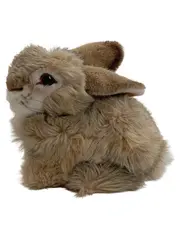 Vorschaubild 1 von Plüschtier Hase Kuscheltier Knopf im Ohr beige 20cm