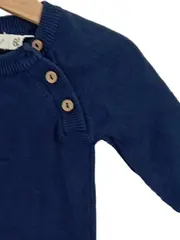Vorschaubild 2 von Baby Strampler Einteiler Gr. 62 Blau Baumwolle