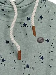 Vorschaubild 3 von Damen Kapuzenpullover Sternenmuster Gr. M Mint Grün Hoodie