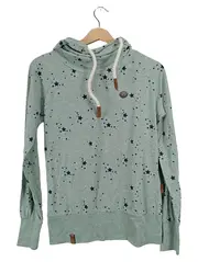 Vorschaubild 1 von Damen Kapuzenpullover Sternenmuster Gr. M Mint Grün Hoodie