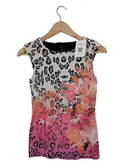 Vorschaubild 1 von Damen Animal Print Ärmellos Viskose Top Mehrfarbig Gr. S