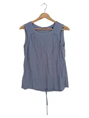 Vorschaubild 1 von Damen Top Gr. 34/XS Blau Viskose Ärmellos Casual