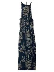 Vorschaubild 2 von Damen Maxikleid Neckholder Blumenmuster Schwarz Gr. L