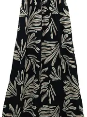 Vorschaubild 5 von Damen Maxikleid Neckholder Blumenmuster Schwarz Gr. L