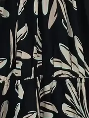 Vorschaubild 4 von Damen Maxikleid Neckholder Blumenmuster Schwarz Gr. L