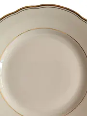 Vorschaubild 3 von Essteller Klassisch Weiß Goldrand Porzellan 19cm