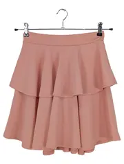 Vorschaubild 1 von Damen Minirock Rosa Gr. 36/S Feminin Rüschen Rock