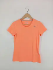 Vorschaubild 2 von Damen Sport Shirt Gr. 36/S Orange Polyester Kurzarm