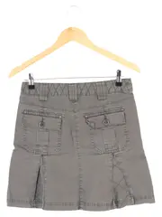 Vorschaubild 2 von Minirock Damen Gr. 38;M Grau Casual Baumwolle Rock