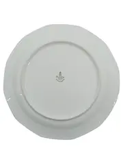 Vorschaubild 2 von Servierplatte Porzellan Weiß Blumenmuster 24 cm Klassisch