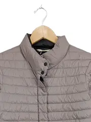 Vorschaubild 4 von Damen Steppmantel Lang Grau Gr. XS 34 Leicht Warm