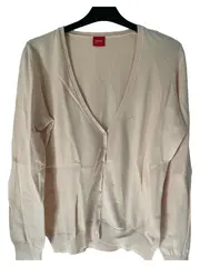 Vorschaubild 2 von Strickjacke Damen Gr. 40/L Rosa Casual Baumwolle