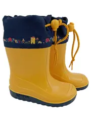 Vorschaubild 1 von Kinder Gummistiefel Gr. 21 Gelb Outdoor Regenstiefel mit Schaft