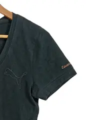 Vorschaubild 4 von Damen Sport Shirt V-Ausschnitt Gr. M/38 Dunkelgrün Stickerei