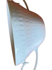 Vorschaubild 2 von Zuckerdose Klassisch Porzellan Strukturmuster Weiß 7cm Höhe