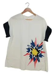 Vorschaubild 1 von Schumacher Damen Seiden T-Shirt Gr. 3 (38/M) mit grafischem Print