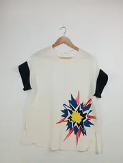 Vorschaubild 2 von Schumacher Damen Seiden T-Shirt Gr. 3 (38/M) mit grafischem Print
